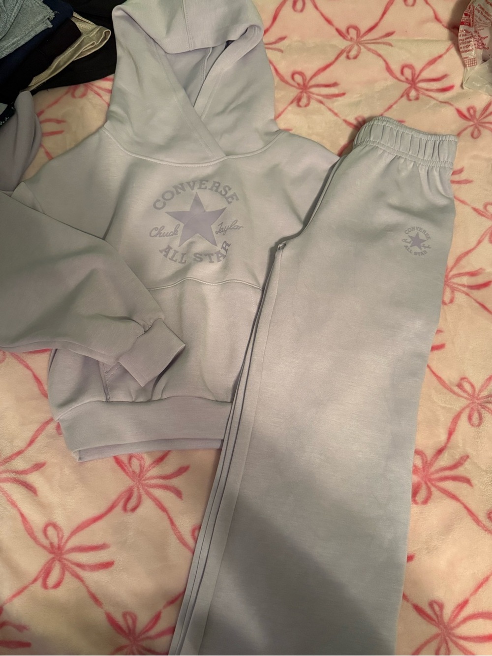 Converse Kids Light Lavender Hoodie & Joggers Set